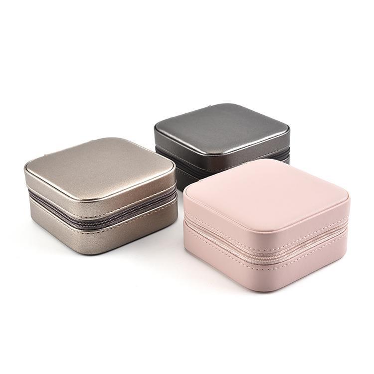 European Style Portable Zipper Storage Box for Jewelry
