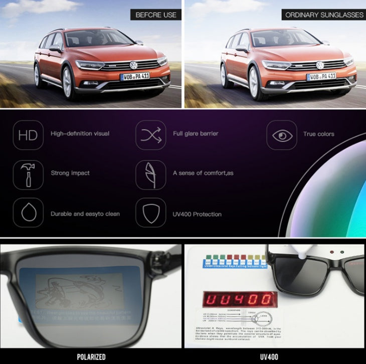 DUBERY Brand Design Polarized Sunglasses Men Driver Tints Male Vintage Sun Glasses For Men Spool Mirror Summer UV400 Oculos