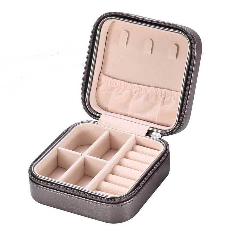 European Style Portable Zipper Storage Box for Jewelry