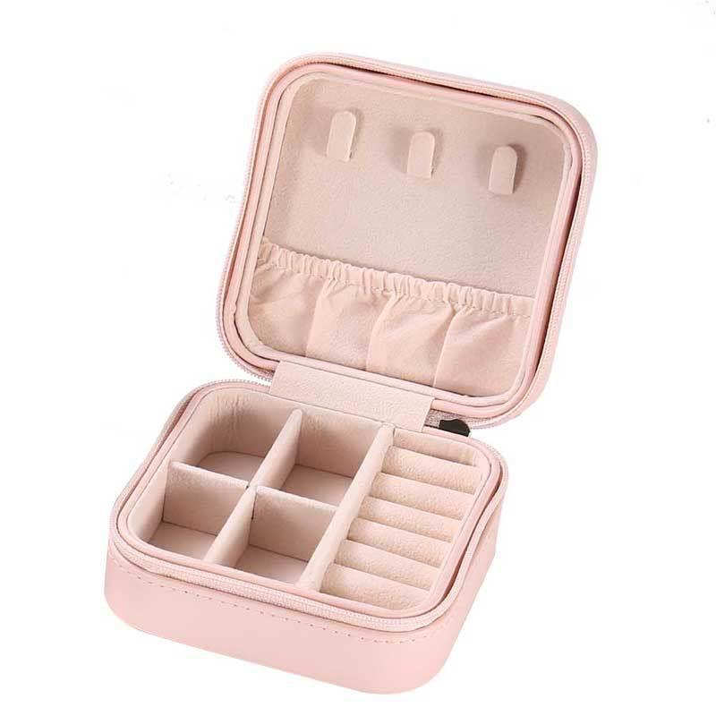 European Style Portable Zipper Storage Box for Jewelry