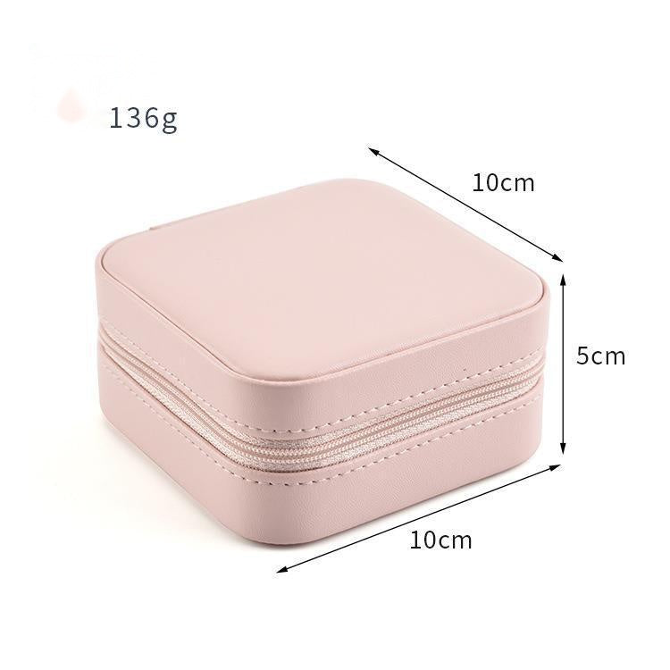 European Style Portable Zipper Storage Box for Jewelry