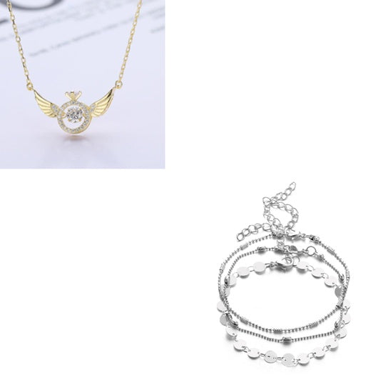 Angel Wings Wings Necklace Women's Korean Light Luxury Simple